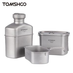 Tomshoo Outdoor Canteen Cup Set Ultralight Water Bottle Kitchen Provis