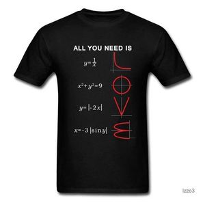 Geometryczne równanie algebry Wykres Tshirts LL potrzebujesz Is Love Math Science Problem Black Teeshirt Plus nowa koszulka 210409 XY1J