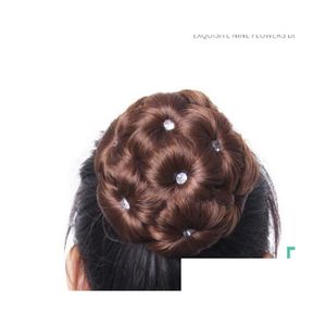 Chignons 007 New Messy Scrunchie Chignon Bun Straight Elastic Band Updo Hairpiece Synthetic Hair Extension For Drop Delivery Products Dhteo