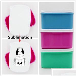 ランチボックスバッグSublimation Bento Box for Adts Kids Portable Snacks Storage Boxs Outdoor Cam