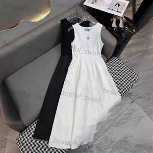 Designer Frauen lässig Kleid Sommer New Age Reduzierende Sweet Girl Style Taille Reduktion des schlampen runden Hals ärmelloses Kleid für Frauen