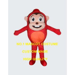 Fantas de mascote engraçado Tamanho adulto Tamanho do adulto desenho animado Red Monkey Tema Costumes Carnaval Kits de vestido de fantasia 2906 Trajes de mascote