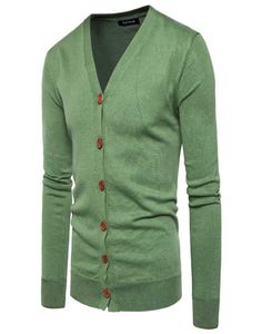 Men Button Cardigans Swatery swobodni mężczyźni solidne pullover v kołnierz grube kaszmirowe sweter odzieży wierzchołek euus rozmiar 2111118002750