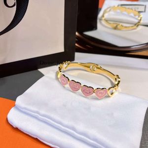 Bracciale di design in oro tiffanyjewelry bracciale tiffanyjewelry bracciale a 3 colori braccialetti di braccialetti di cuore da donna di lusso inossidabile inossidabile regalo 877 332