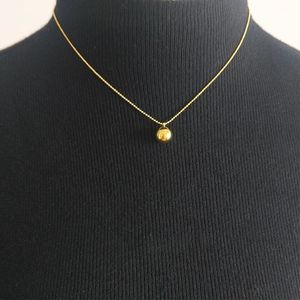 Designer Gold och 925 Silver Fashion Gift Halsband Kvinna smycken halsband lycka till solid bollchoker med elegant låda ins 234 XL