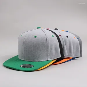 Tampas de bola masculino em branco Capinho de beisebol plano Ladies outono de inverno chapéu de hip-hop ao ar livre tonalidade ajustável Snapback de pico ajustável