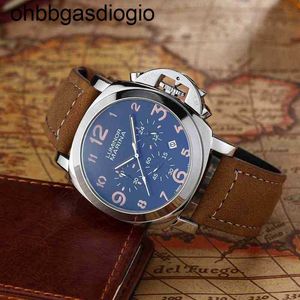 Luxury Panerass Designer Watch Top Men's Fashion Watch Leather Strap Date Multi-function Casual Marina Etw8 Watch