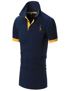 Męska koszula polo męska mączka krótkiego rękawu swoboda, szczupła kolorowy haft haftowy koszulka Polo7426485