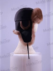 Markcorp's new hat, boys and girls fashion accessory, black gray fur children's hat L2405