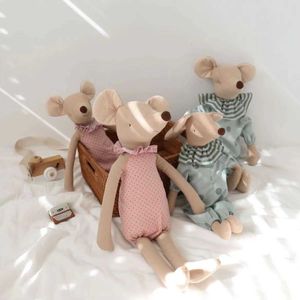 Stuffed Plush Animals Cute baby mouse plush toys filled with animal dolls mice and clothes Childrens birthday gifts Toys for boys girls d240520