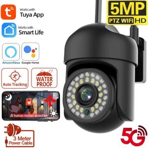 Wireless Camera Kits 5MP 5G WIFI outdoor PTZ camera highdefinition infrared night vision AI artificial intelligence automatic tracking security monit J240518