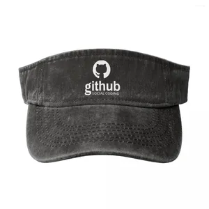 Caps de bola github codificação social boné de beisebol sol chapéus viseira de tênis esportivo de topo vazio