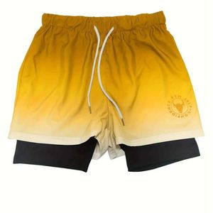 Shorts maschile Summer Shorts Shorts Outdoor Beach Pants Gone Sports Awear Tie Dincing Design Essiccamento rapido Pantaloni da uomo Q240520