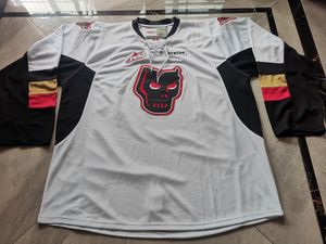 Koszulki hokejowe Fizyczne zdjęcia Calgary hitmen blanci białe mężczyźni młodzież kobiety liceum rozmiar s-6xl lub dowolne imię i nazwisko i koszulka numer
