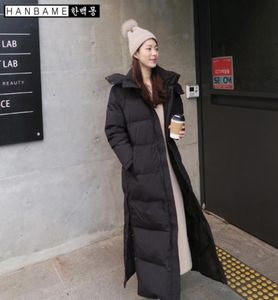 여성 후드 따뜻한 호흡기 지퍼 다운 재킷 검은 색 네이비 블루 블루 긴 두꺼운 구역 큰 크기 겨울 코트 여성 2010294151591