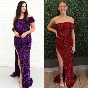 Vestido formal de um ombro de festas de veludo lady lady lady baile de noite evento noturno hoco gala coquetel vermelho tapete de photoshoot photoshoot high sheald esmeralda roxo