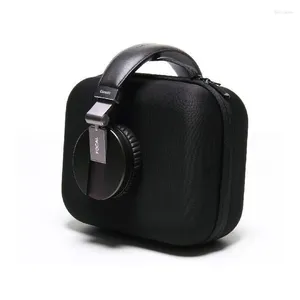 Bolsas de armazenamento Acessórios digitais portáteis pretos Bolsa EVA para fone de ouvido HDD CASE Bolsa organizadora de grande capacidade