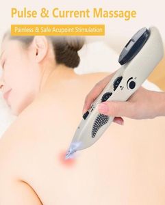 Uppgraderad laddningsbar Massagem ACU Pen Point Detector Digital Display Electronic Acupuncture Needle Point Stimulator Machine5569098