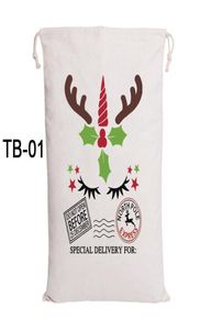 Mais recente bolsa de batida de sacos de saque de Natal 4 estilos sacos de doces de tela para crianças presentes3294396