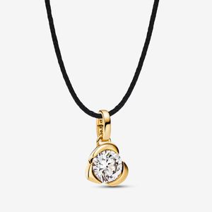 2023 Новый 925 Серебряные подвесные ожерелья для женщин-ювелирных украшений подарки Diy Fit Pandoras Era Era Bezel Лабораторный дизайнерский дизайнерский колье высококачественный цепь с коробкой с коробкой