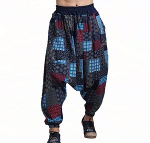 2017 Japanese Samurai Boho Low Drop Crotch Loose Harem Pants Baggy Hakama Swag Cross Sweatpants Hiphop Dance Trousers 719053213388