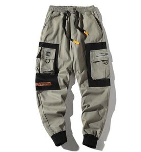 Hip Hop Men Multipocket Elastic Waist Design Harem Pant Street Punk Casual Trousers Joggers Male Cargo Pants ABZ51 2108185598103