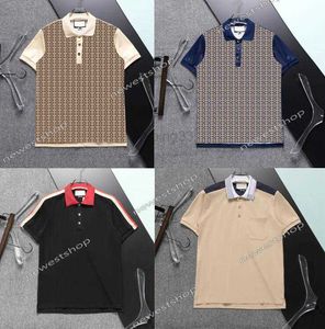 Дизайнерские рубашки Polo Polos Mens Designer Polos рубашка с двойной буквы для воды припечаток T Рубашки повседневная мода мужски для мужчин