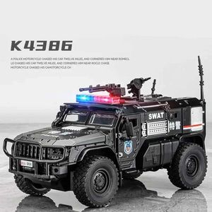 Modello Diecast auto 1 32 Tiger Brabed Car Model Diecast Truck Militare in lega Modello Metal Explosion Explosion Auto Sound and Light Kids Toys Gift Y240520BQ0V