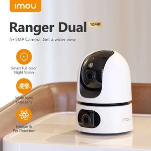 Kablosuz Kamera Kitleri CCTV Lens IMOU Ranger Çift Lens 10MP Bebek Monitörü Ev WiFi 360 PT İnsan ve Pet Algılama Kamerası Tam Renk Güvenlik İzleme ip Cam J240518