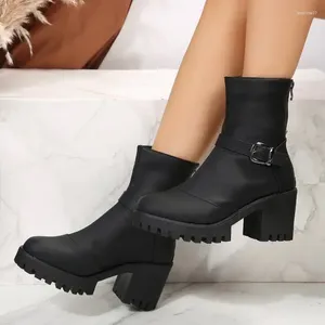 Boots Women Punk Punk Plata