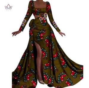 2019 Spring New Fashion Afriac Dresses for Women Dashiki Lace Patchwork Traditionell afrikansk klädparty klänning WY44749441629