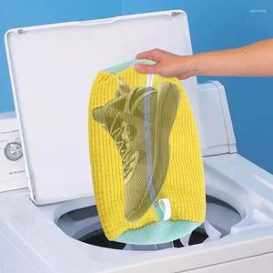 Worki do prania 1 torba do mycia wyściełane buty netto Protektor Fluffy Fibers Poliester Pralki Przyjazne suszenie
