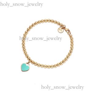 Tiffanyjewelry Designer Bracelet Tiffanyjewelry Bracelet Hot Selling S925 Sterling Silver Gold-Plated Tiffanyjewelry Heart Bracelet High Quality 372