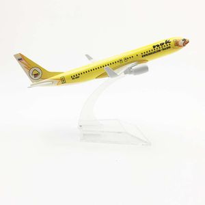 16cm Air Thailand Thai Nok Boeing 737 B737 Airlines Plane Alloy Metal Diecast Model Airplanes Aircraft Collection Gift