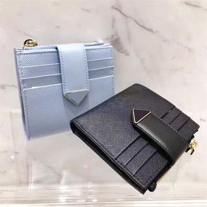 Womens Fashion Zip Short Wallet Mens Luxury Cardholder 9 Slots Slots Slots With With Box Designer Smooth Leather Card Case Holders Pouch Coin Organizer