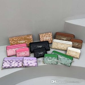 여성 디자이너 지갑 2024 새로운 길고 짧은 편지 지갑 세련되고 인기있는 개인화 된 핸드 헬드 백 지갑