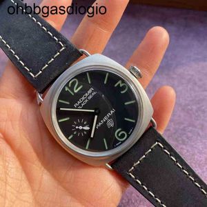 PANERASS PANERASS Designer Seagull Pena Manual Mechaniczne drobne stalowe skórzane skórzane lustro bąbelkowe CCQF Watch