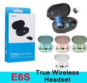 E6S colorido TWS Wireless Sport Ear Earphones Bluetooth Earbuds estéreo