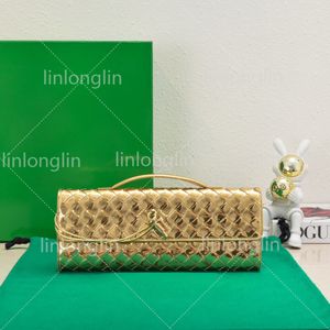 新しいKnot Minaudiere Clutch Bag Fashion Designer Foulard Intreccio Leather Minaudiere Sliver Golden Magnetic Frame Closure Muse Muse Brass Finisht