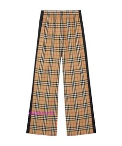 AA Bbrbry Designer Nowy letni klasyczny Casual Unisex Pants Direct Women Classic Plaid Casual Spods