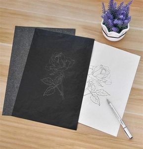 Gift Wrap 100 PcsSet A4 Size Copy Graphite Carbon Paper Painting Tracing For Wood Clothes Canvas Reusable Accessories XJ78235I2321286399