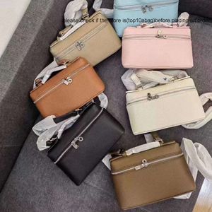 Lp çanta loro piyano kozmetik tasarımcı akşam çantaları çanta lp19 öğle yemeği çanta çanta yeni bir crossbody lychee desen çok yönlü mizaç makyaj çantası loropina