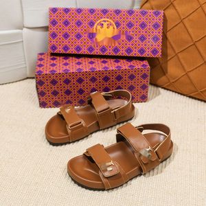 Single Thick Sole Sponge Cake Sole Velcro Sandals Summer New Leather Versatile Open Toe Strap Beach Shoes For Women 818