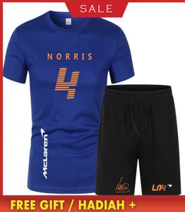 Summer One Racer Lando Norris McLaren Team Racing-Fans kurzärmelige Männer/Frauen übergroße T-Shirts+Shorts Sets6316851