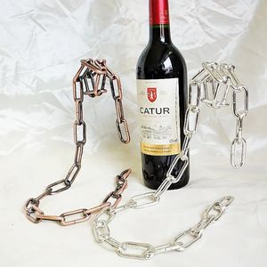 Creative Suspended Rope Wine Rack Serpentine Snake Bracket Bottle Holder Bar Cabinet Display Stand Shelf Gifts Table Decor 240518