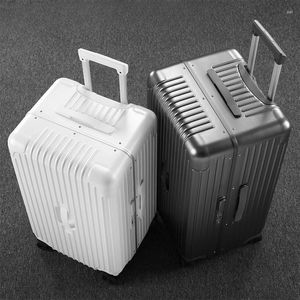 Mala as malas da mala da roda de roda reabletrolley Case de grande capacidade espessada de transporte na bagagem Business Boarding