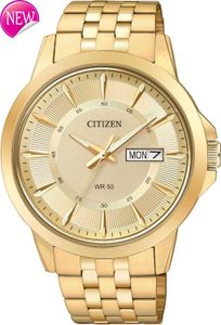 Citizen Quartz Mens Watch Stainless Steel Classic Gold-Tone (Model BF2013-56P)