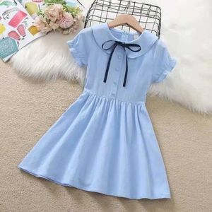 Girl's Dresses Fashion Summer Girls Cut Dress Party Kids School Dresses Costs Children Princess Clothes Teen Vesidos 4 6 8 10 12 d240520