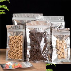 Packing Bags Wholesale Aluminum Foil Resealable Bag Plastic Retail Packaging Zipper Package Pouch Self Seal Pouches For Tea Food Stora Dh1J5