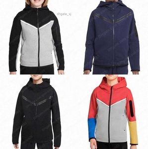 Mens Sports Jackets Hoodies Tech Fleece Boy Designer Hooded Jackets Space Cotton Jacket Thick Coats Child Small Kids Childrens XS S M Lnx0m#